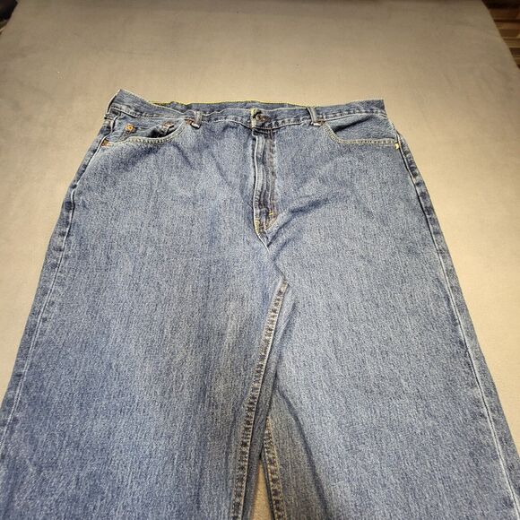 Levi's 550 Jeans Mens 42x31 Blue Relaxed Fit Straight Leg Denim Distressed - Picture 2 of 10
